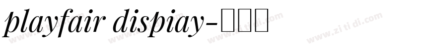 playfair dispiay字体转换 playfair dispiay字体转换